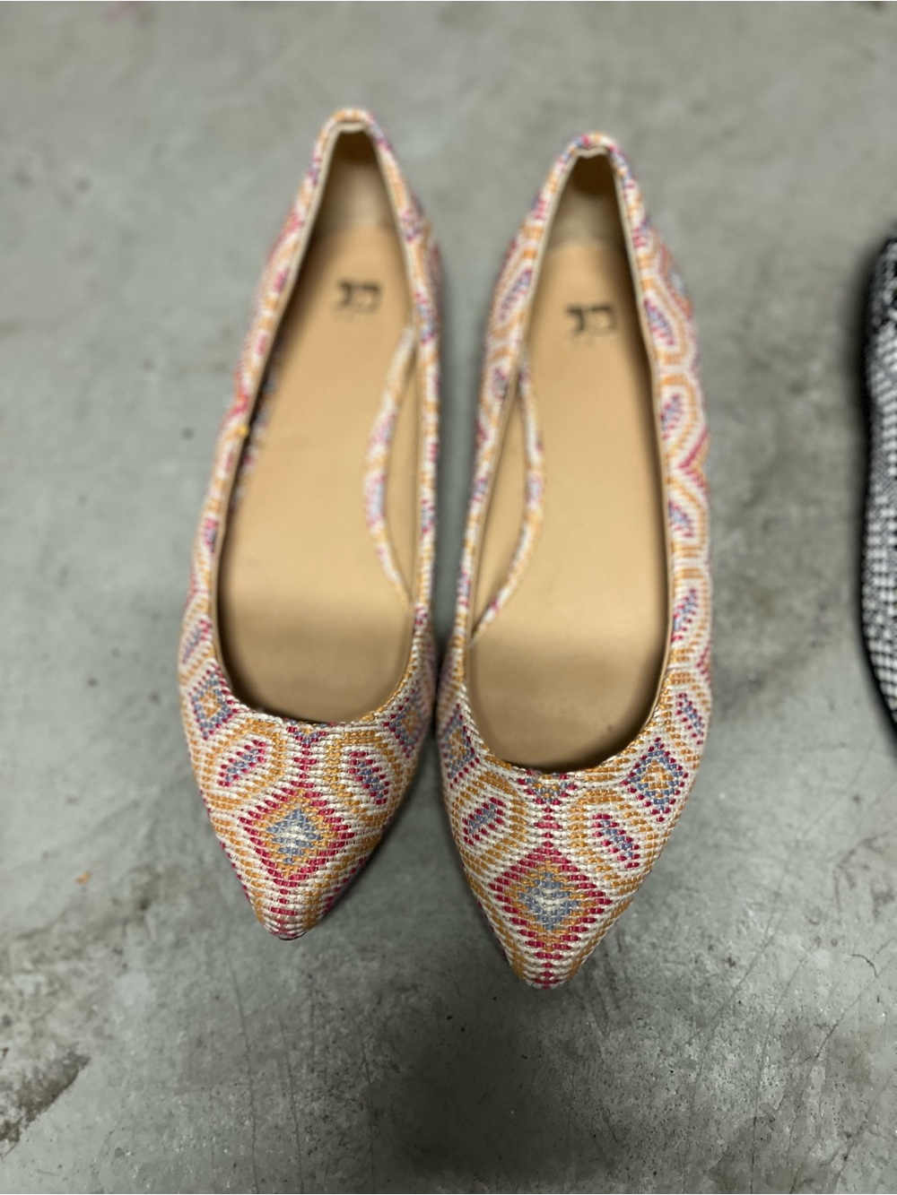 Joe’s Women's Pointed Toe Embroidered Flats in Multicolor